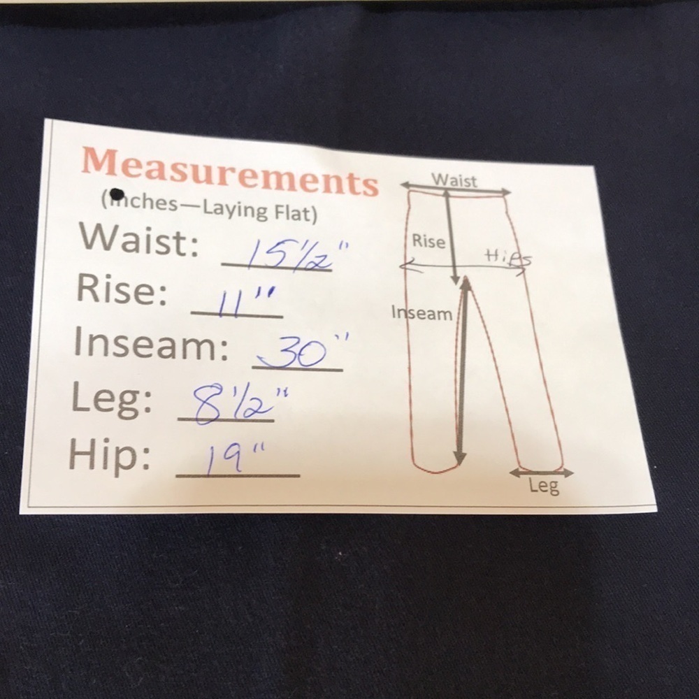 LEE—RELAXED STRAIGHT LEGS—“AT THE WAIST”—Women’s Navy Blue Pants—10Med - Picture 15 of 15
